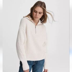 rag & bone Lena Half Zip Sweater M